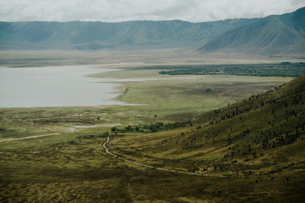 Ngorongoro Crater landscape in Tanzania